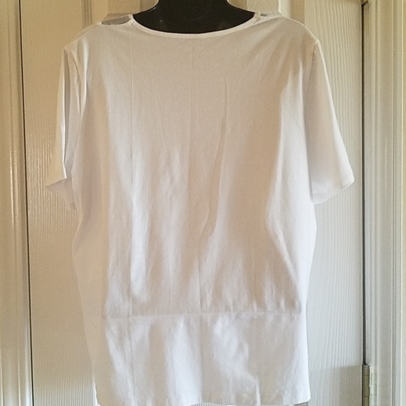 L TanJay, white tee, size L/G - Picture 4 of 5
